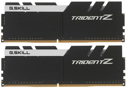 Оперативная память G.skill DDR4 16Gb (2x8Gb) 3200MHz pc-25600 Trident Z Black-White (F4-3200C16D-16GTZKW)