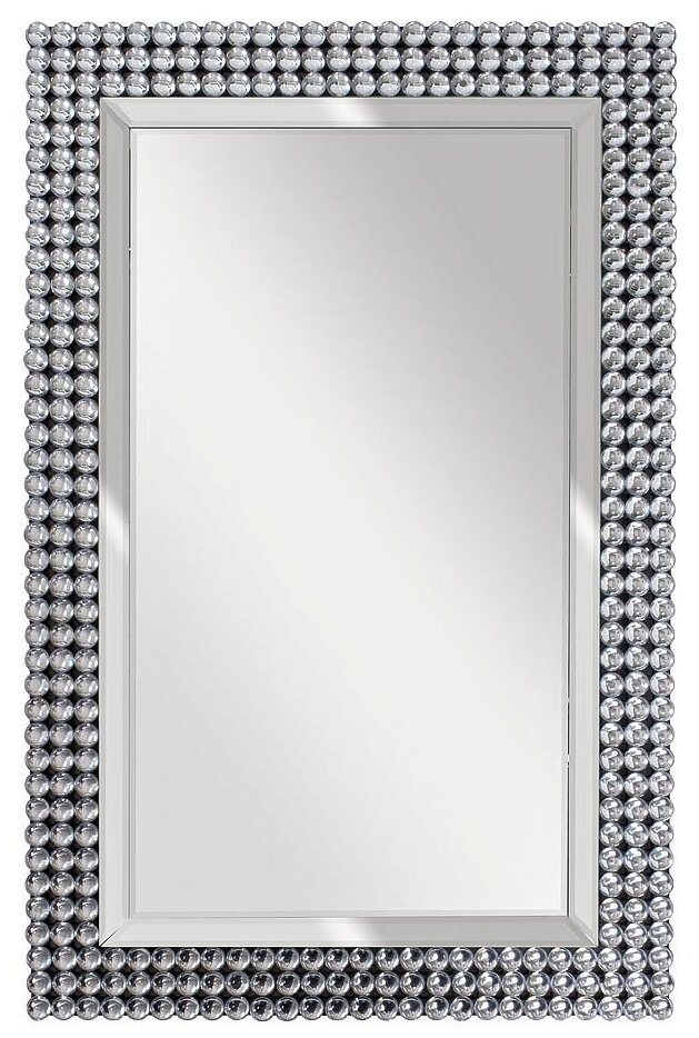 фото Зеркало Garda Decor прямоугольное с кристаллами-кабошонами 50SX-19003/1