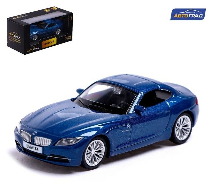 Автоград Машина металлическая BMW Z4, 1:43, цвет синий