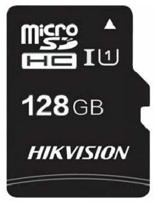 Флеш карта microSDHC 128GB Hikvision HS-TF-C1(STD)/128G/ZAZ01X00/OD /HS-TF-C1(STD)/128G/ZAZ01X00/OD/ (без SD адаптера) R/W Speed 92/30MB/s  V30