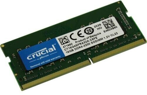 Модуль памяти Crucial Basics Laptop CT16G4SFRA32A
