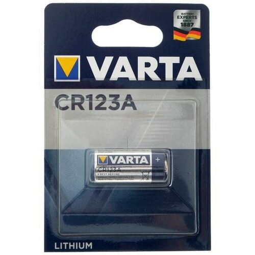 Батарейка литиевая Varta Professional, CR123A (DL123A)-1BL, для фото, 3В, блистер, 1 шт.