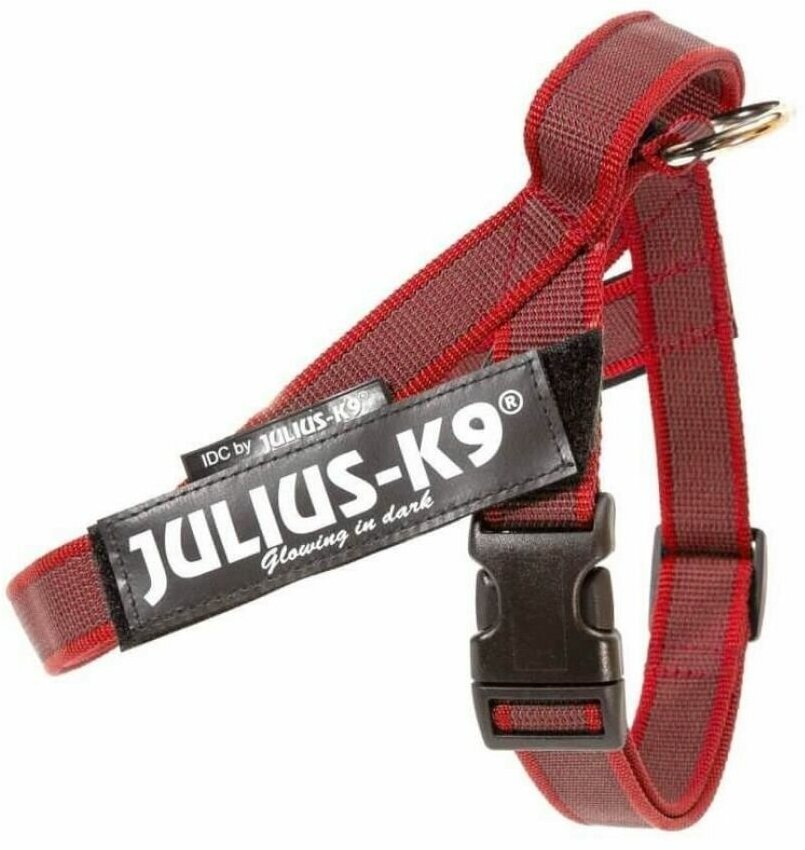 JULIUS-K9 шлейка для собак Color&Gray IDC Mini-mini, красный - фотография № 8