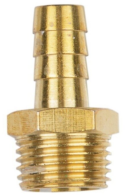 Соединение нар резьба 1/2" х елочка 12 (латунь) ECO (AB-MT12/E12)