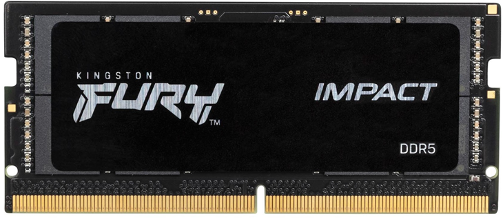 Оперативная память Kingston DDR5 32GB 4800MT/s CL38 SODIMM FURY Impact PnP