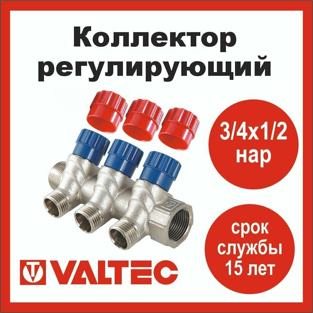 Коллектор с вентилями Valtec - фото №16