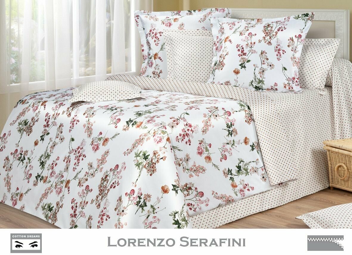 Постельное белье Cotton Dreams Lorenzo Serafini Евро, наволочки 50*70