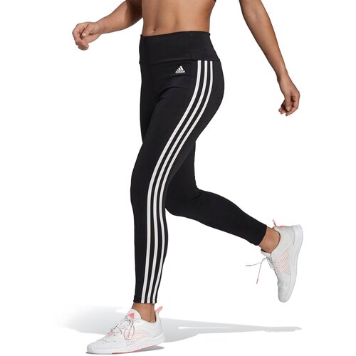 Легинсы adidas Designed to move 3-stripes 7/8, карманы, размер S INT, черный, полиэстер  - купить