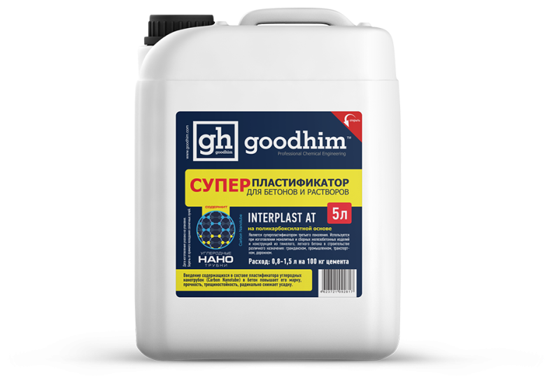 Суперпластификатор для бетонов и растворов Goodhim InterPlast АТ - 5л 92817