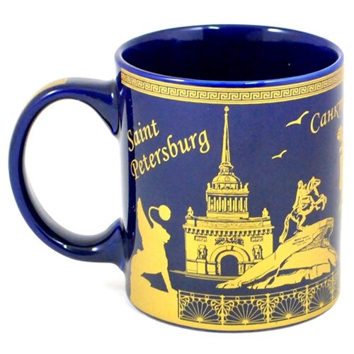 Кружка Санкт-Петербург - кобальт, 300 мл