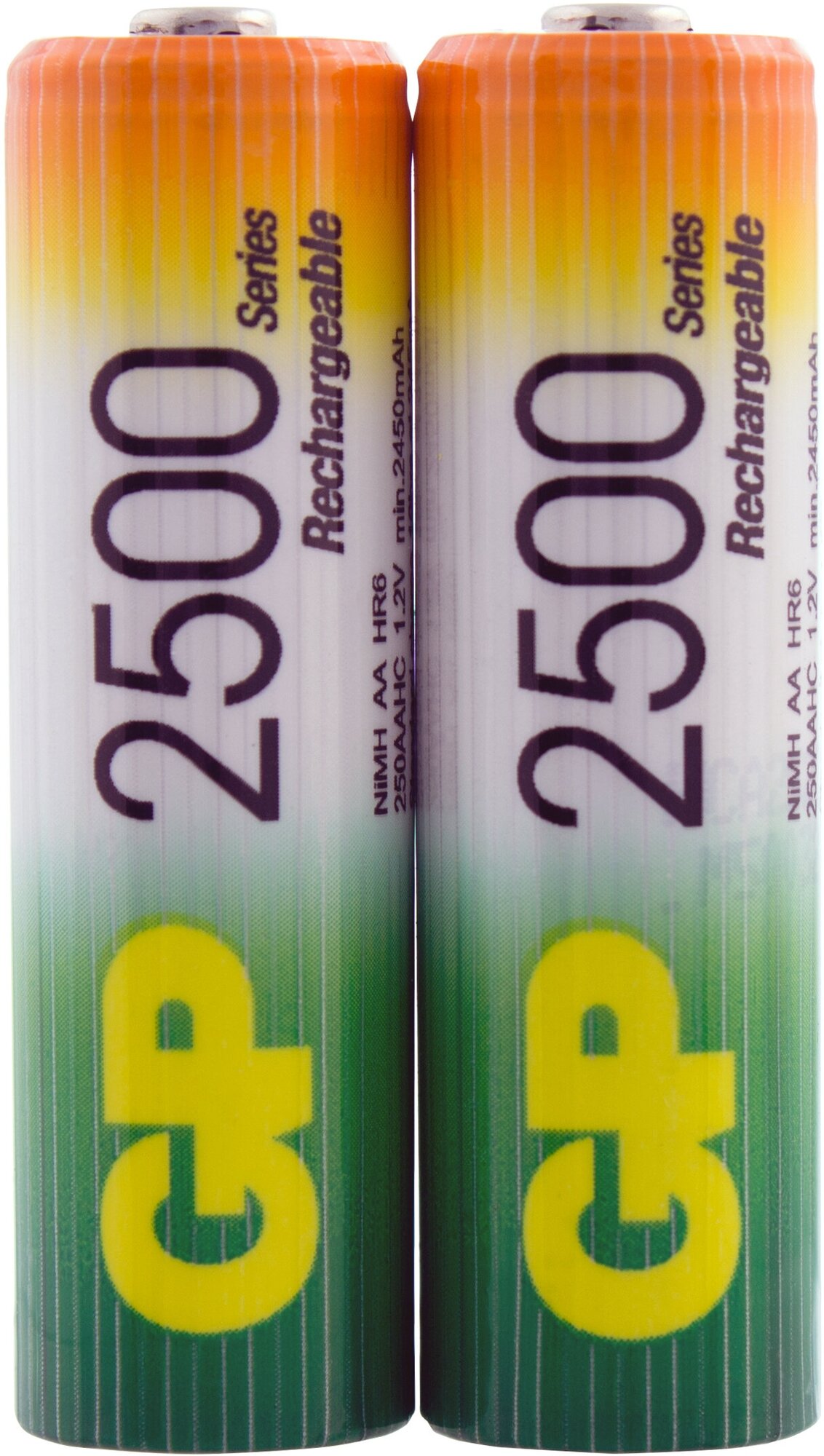 Набор аккумуляторов "GP Batteries", NiMh, 2500 mAh, тип АА, 2 шт