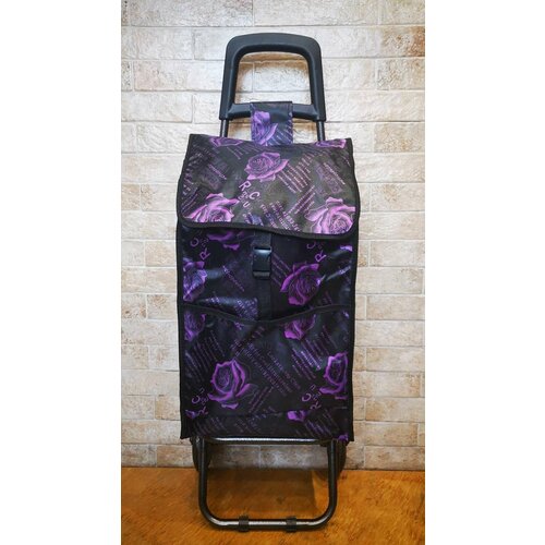 Сумка-тележка , 35 л, 30х91, фиолетовый сумка тележка тележка для багажа 35 л 30х91 бордовый красный