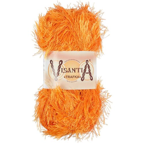 фото Пряжа visantia "trafka" 100% полиэстер 100 г 150 м №0103 яр. оранжевый