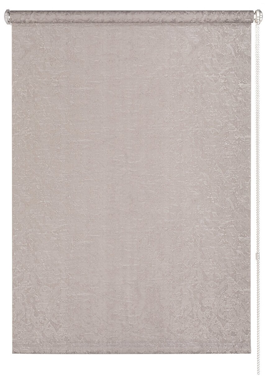 Рулонная штора Фрост 61,5х175 светло-серый - фотография № 1
