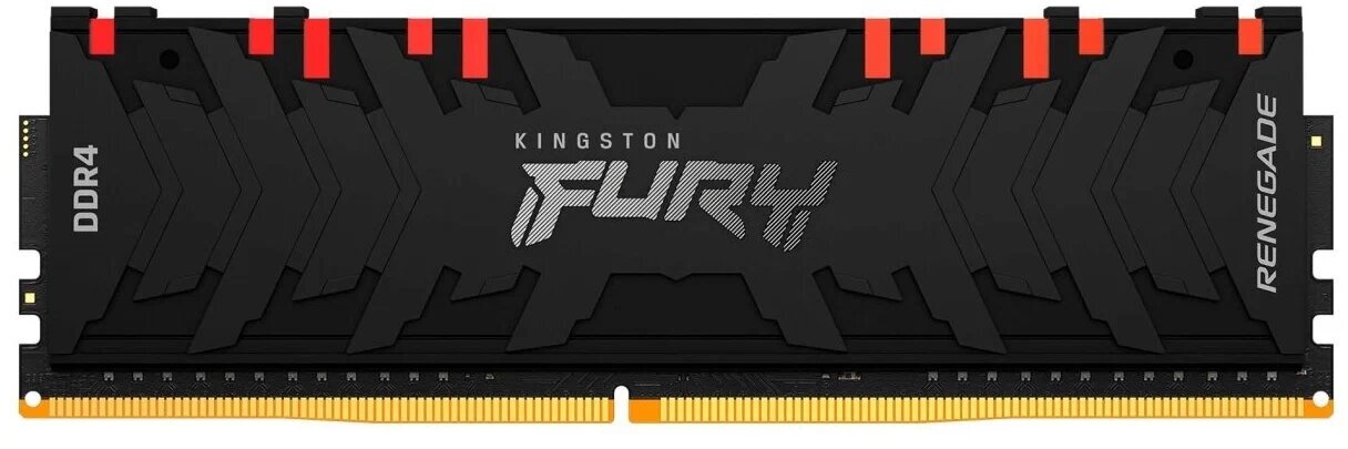 Оперативная память для компьютера 16Gb (2x8Gb) PC4-36800 4600MHz DDR4 DIMM CL19 Kingston FURY Renegade RGB (KF446C19RBAK2/16)