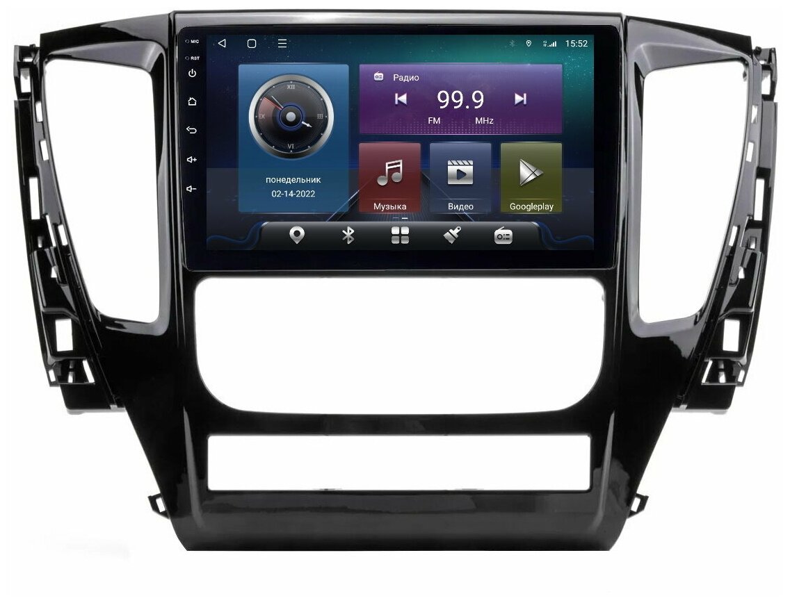 Магнитола CRS-300 Mitsubishi Pajero Sport 3 2015-2021, L200 V 2014-2020 - Android 12 - 8 ядер - Память 6+128Gb - Carplay - DSP 36 полос - 4G(Sim)