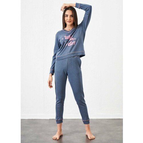 Пижама Relax Mode, размер 46/48, синий пижама relax mode размер 46 48 розовый