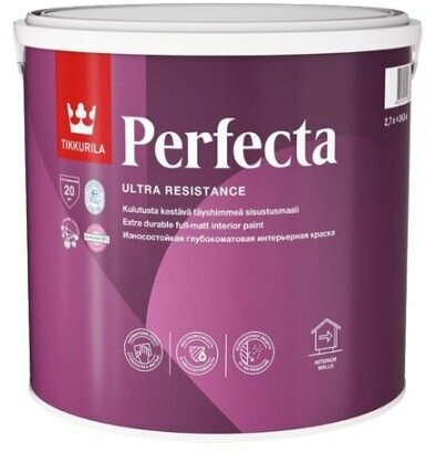 Краска для стен и потолков Tikkurila Perfecta (база А), 2.7 л