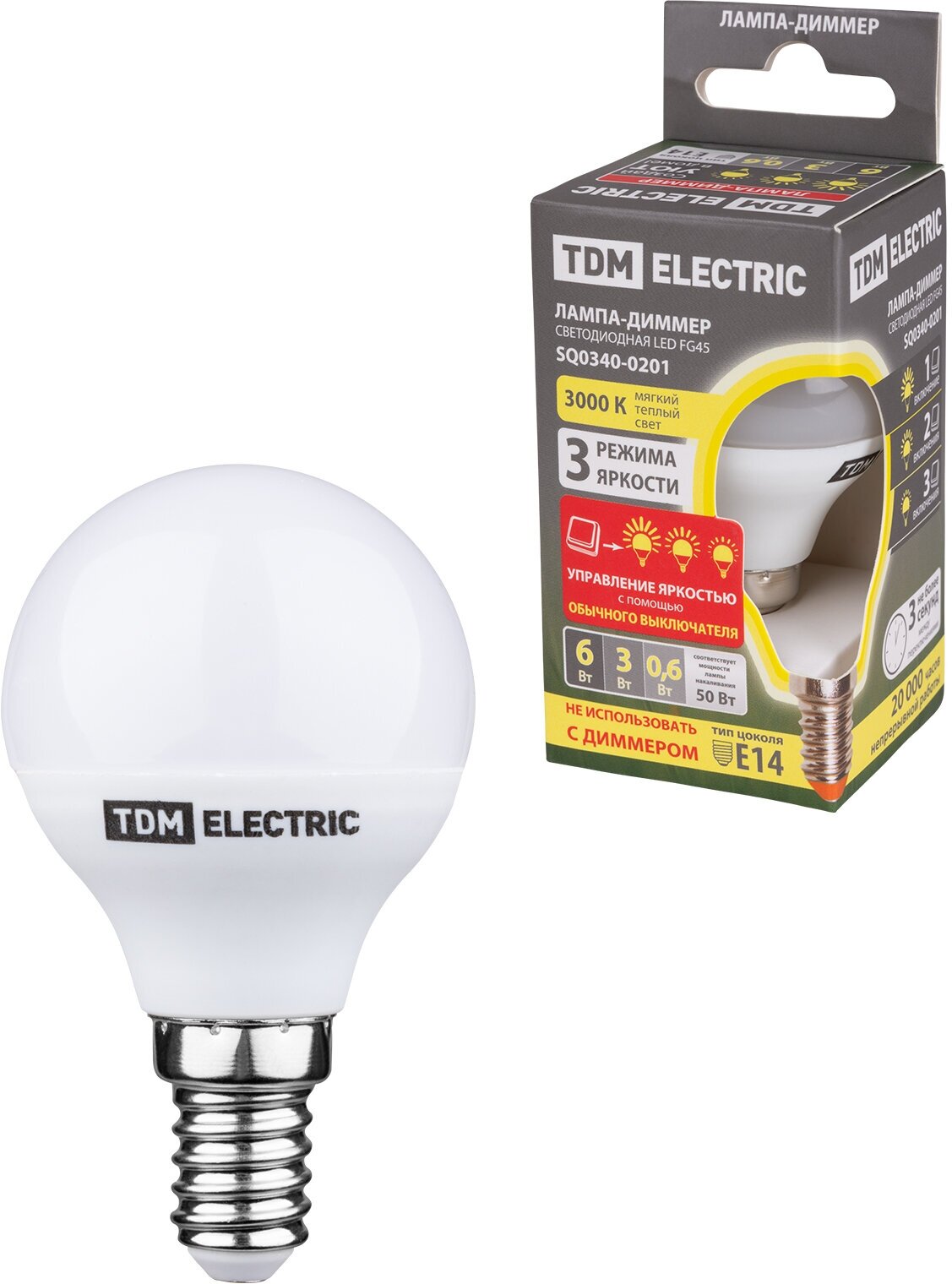 Лампа светодиодная диммируемая TDM Electric - фото №1