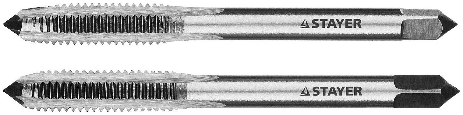 STAYER M6х1, 2 шт, Комплект метчиков (28025-06-1.0-H2) - фотография № 1