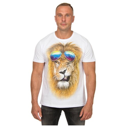 фото Футболка мужская mf лев очки xl