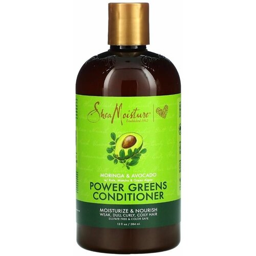 Shea Moisture, кондиционер, Power Greens, Моринга и авокадо, 384мл