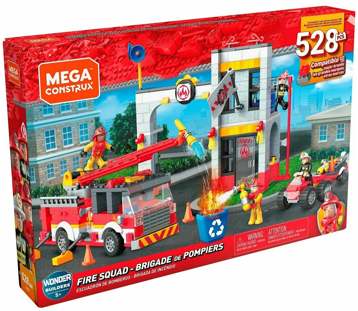 Конструктор Mega Construx Wonder Builders GLK56 Пожарная команда, 528 дет.