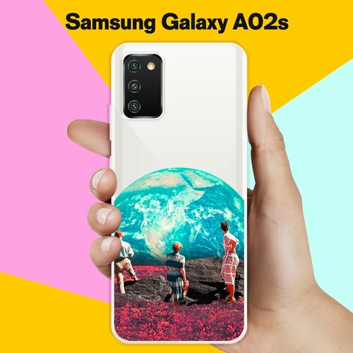 Силиконовый чехол на Samsung Galaxy A02s Вид на Землю / для Самсунг Галакси А02с силиконовый чехол вид на землю на samsung galaxy a10