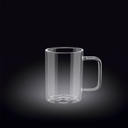 Чашка WL-888718/А 250мл с двойными стенками (термо стекло)