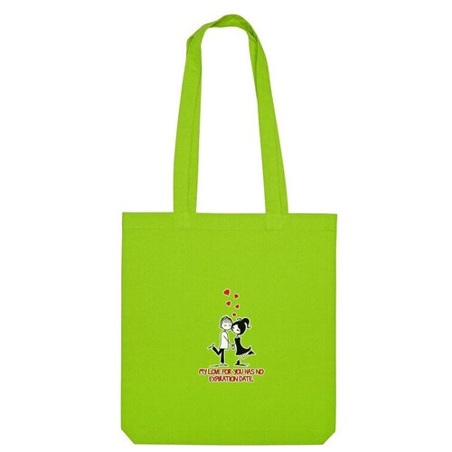 Сумка шоппер Us Basic, зеленый сумка 14 февраля сердце с надписью день валентина серый