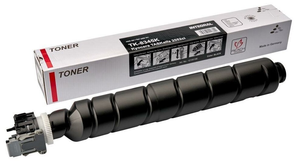 Тонер-картридж комус TK-8345K чер. для Kyocera 2552ci
