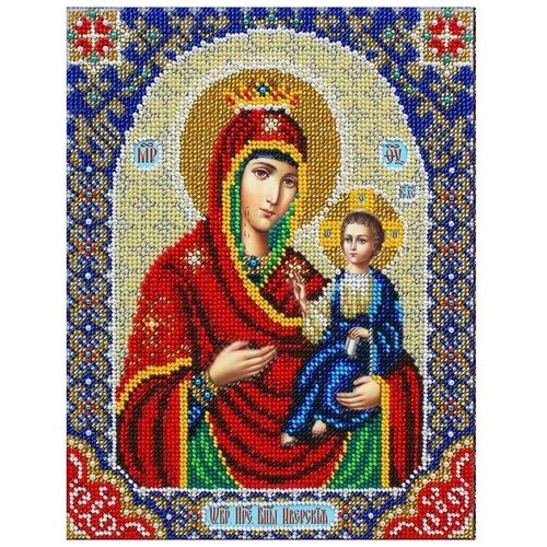 Набор для вышивания Паутинка Б1093 Пресвятая Богородица Иверская набор для вышивания паутинка б711 пресвятая богородица казанская