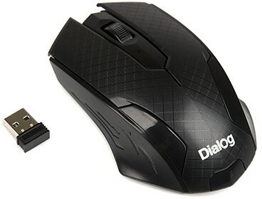 Мышь беспроводная Dialog MROP-07UB USB Black