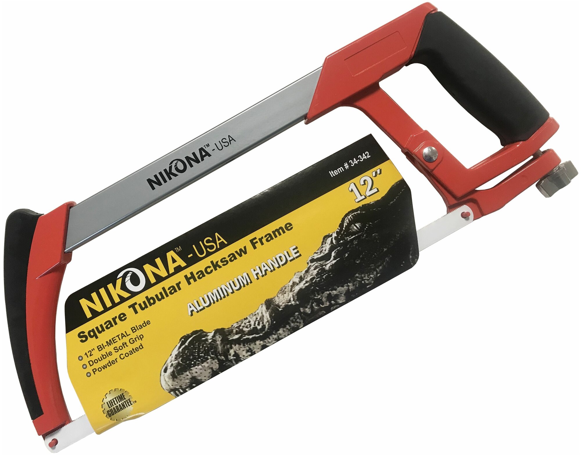 фото Ножовка по металлу NIKONA с алюминиевой рукояткой, с Bi-Metal полотном, 12" 34-342