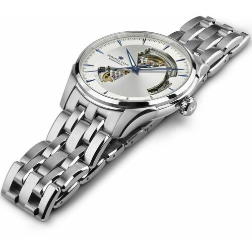 Наручные часы Hamilton Мужские наручные часы HAMILTON JAZZMASTER OPEN HEART H32675150, серебряный