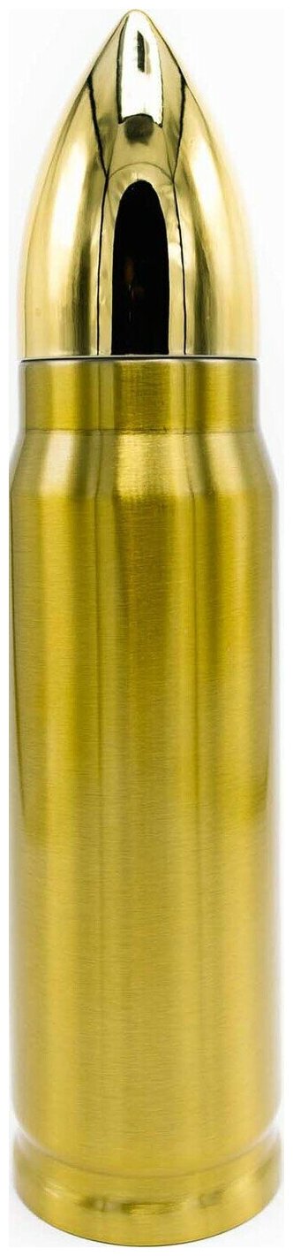 Термос стальной герметичный 0 5 литра в виде патрона Caliber Gourmet