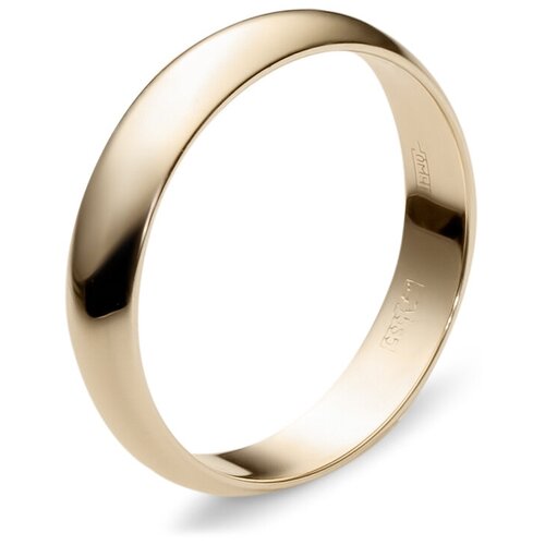 фото Эстет обручальное кольцо из жёлтого золота 01о030012, размер 18.5