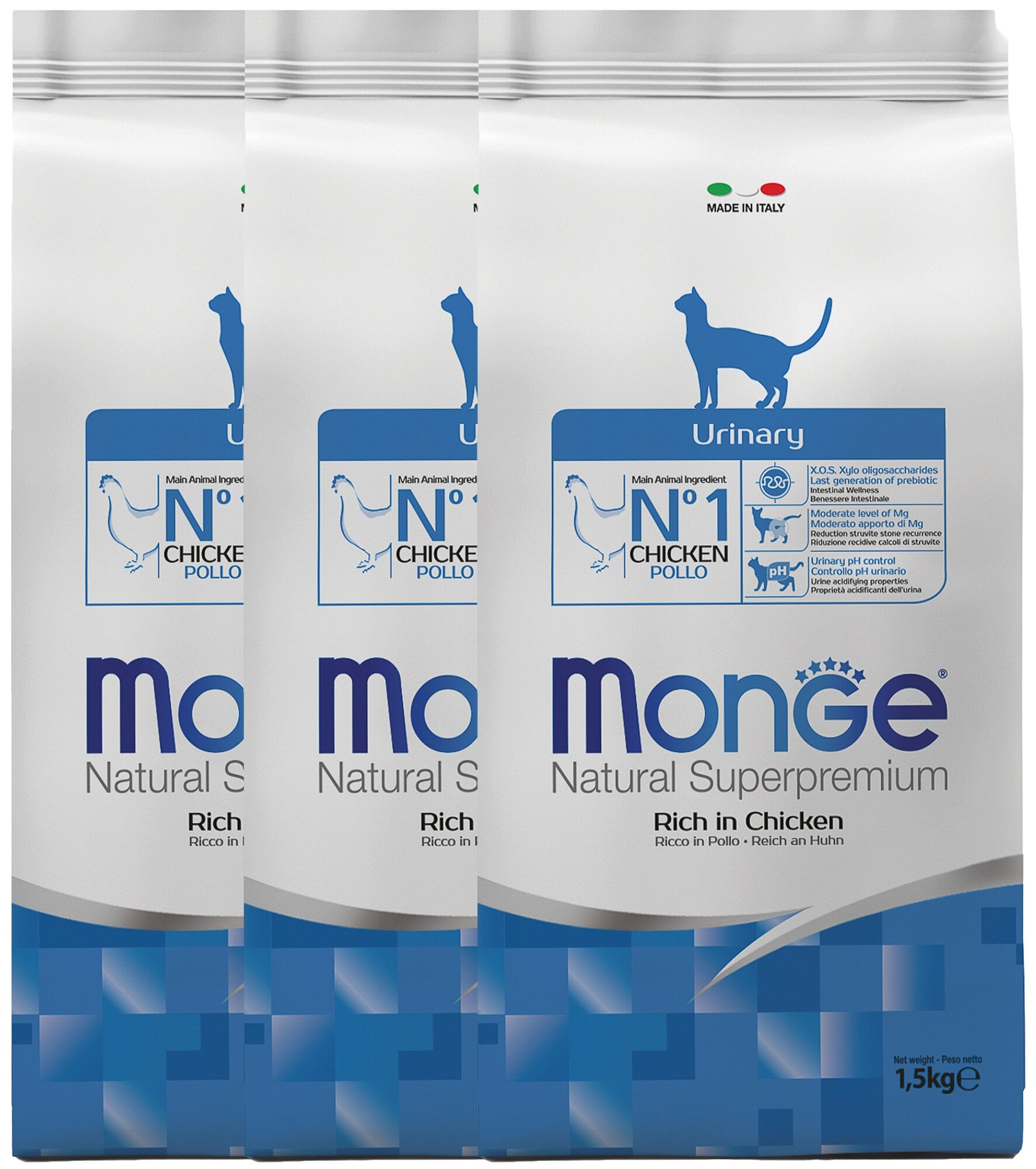     Monge Natural Superpremium Cat Urinary Chicken,   ,  , 3 .  1.5 