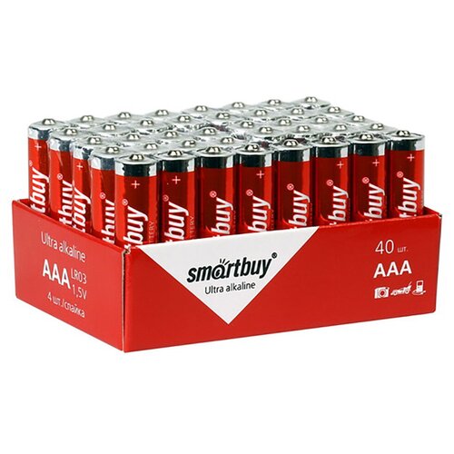 батарейка smartbuy aaa lr03 ultra alkaline в упаковке 40 шт Батарейка LR03(ААА) Smartbuy 40 шт