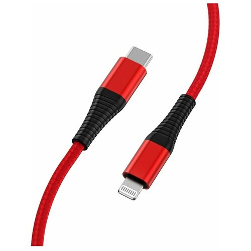 Кабель TFN Lightning (8pin) - TypeC 1m нейлон MFI red кабель usb tfn 8pin typec 1m нейлон mfi gray tfn cmfligc1mnlgr