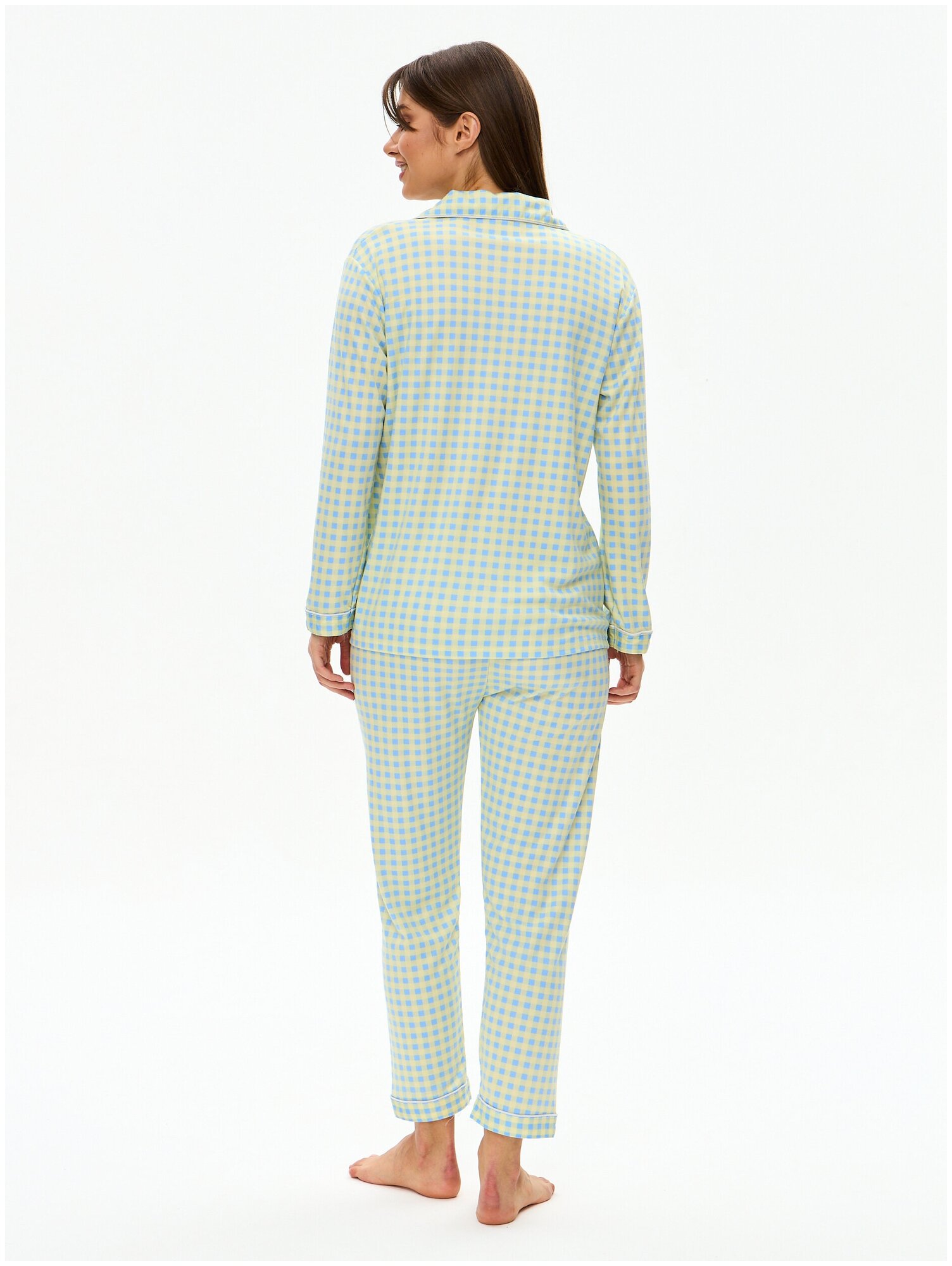 Пижама женская с брюками хлопок , домашняя одежда женская. 42/M размер - фотография № 12