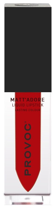 Provoc Mattadore Liquid Lipstick 14 Fireball Жидкая помада для губ, матовая, 4.5гр (цв. огненно-красный)