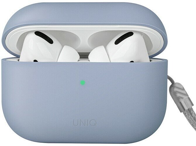 Чехол Uniq LINO Liquid silicone для AirPods Pro 2 (2022), голубой