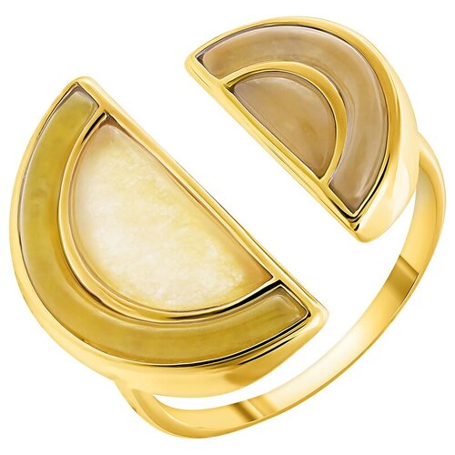 фото Element47 кольцо из серебра 925 пробы с жадеитом sr2245_ko_yg, размер 18.5