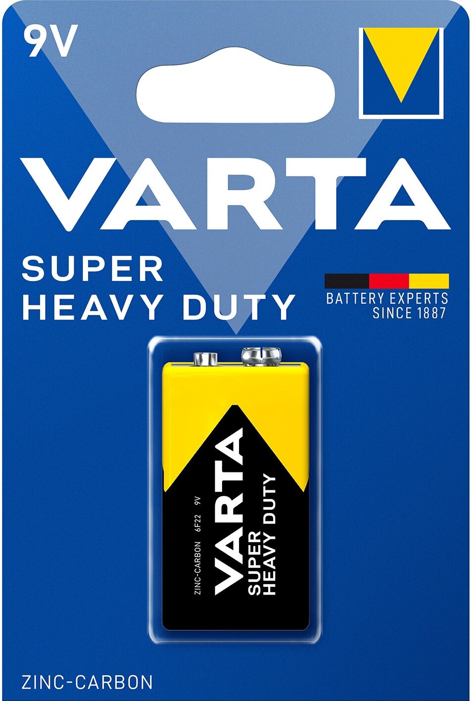 Батарейка Varta SUPERLIFE Крона 6F22 1 шт