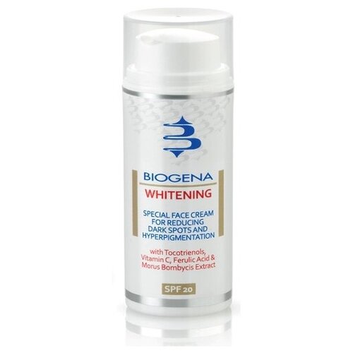 Biogena Whitening / Осветляющий крем SPF20, 50 мл