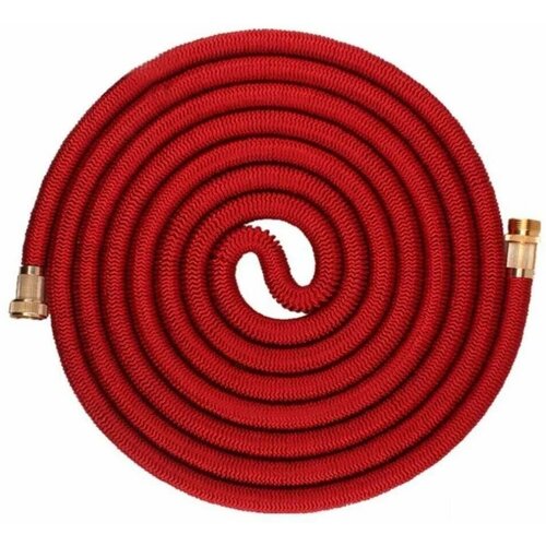 Шланг, шланг растягивающийся для полива, шланг с латунными разъемами и распылителем, садовый шланг от 5 до 25 метров, красный