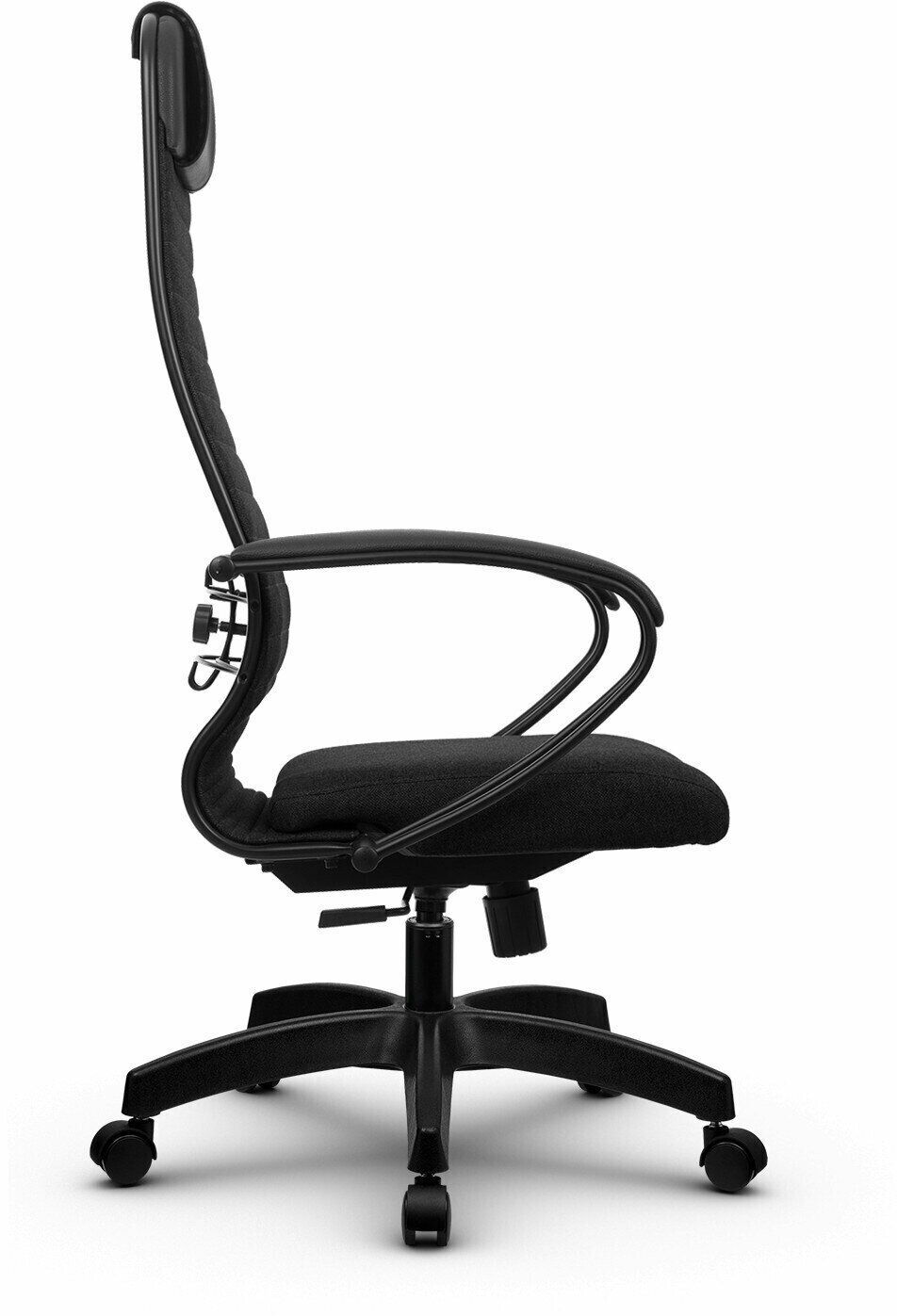 кресло офисное МЕТТА-27 MPRU черный экокожа/ткань - фото №11