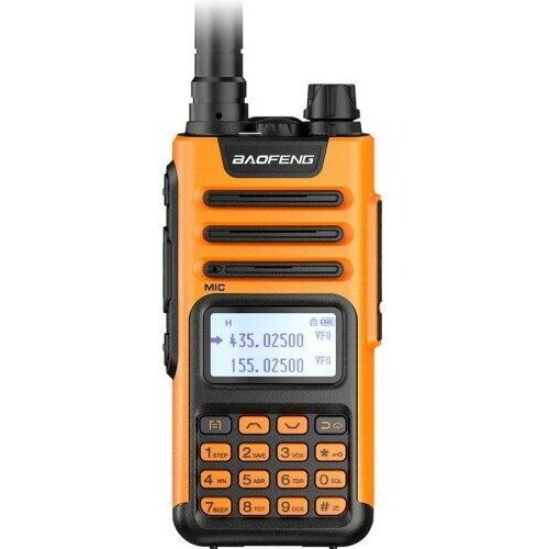 двухдиапазонный приемопередатчик anytone мини мобильная радиостанция vhf 136 174 uhf 400 480 мгц любительская радиостанция 25 вт Портативная рация Baofeng UV13 PRO Orange