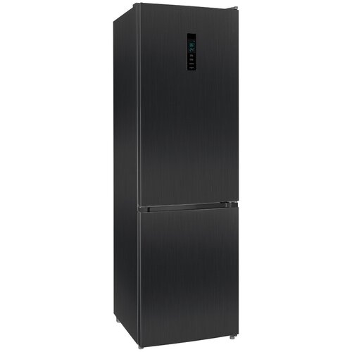 Холодильник NORDFROST RFC 390D NFXd двухкамерный, 378 л объем, Total No Frost, темная нержавеющая сталь